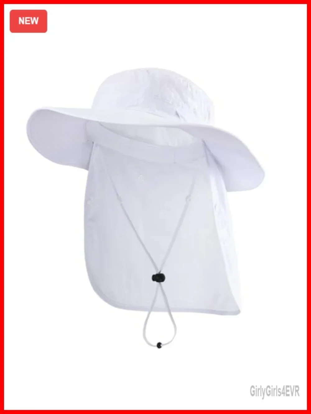 UPF 50+ Wide Brim Sun Hat with Neck Flap Fishing Bucket Hat for Men Women